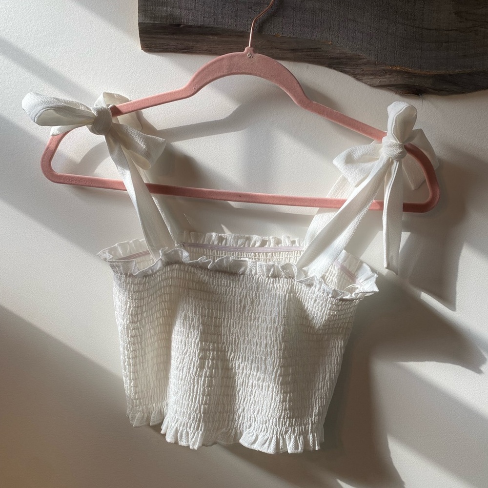 White Fox Crop Top